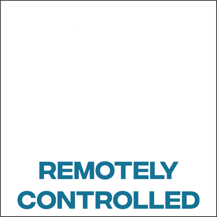 Icon of a remote control demonstrating that G-Trak can be opened remotely