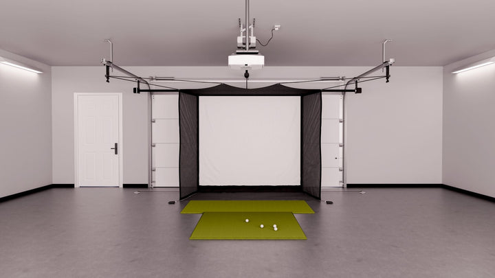 Uneekor EYE XO Garage Golf Simulator Package - by The Indoor Golf Shop