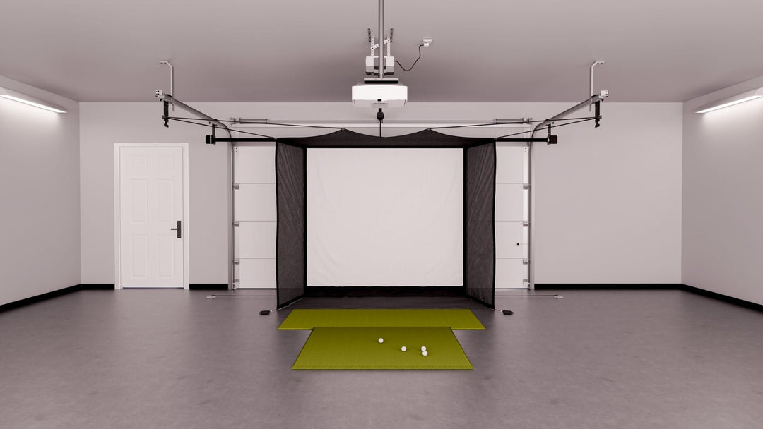 Swing Caddie SC4 Garage Golf Simulator Package - by The Indoor Golf Shop