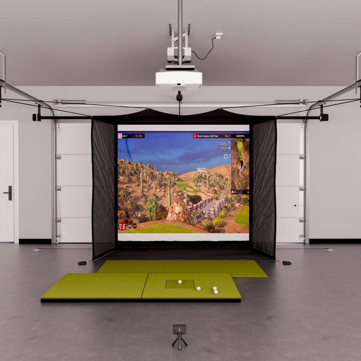 Garmin Approach R10 Garage Golf Simulator Package - by The Indoor Golf Shop